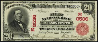 Meridian bank was the successor institution. 1903 Twenty Dollar Bill National Currency Value And Information