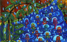Colorfull River Sasini Wickramatunga Age 10 Colombo Sri Lanka 2009 River Of Words Finalist Art Base Art Art Contest
