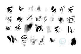 In photoshop, the pen tool can be used for drawing and note: Kyle S Ultimate Drawing Brushes For Photoshop On Behance