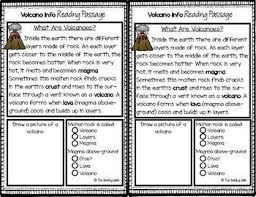 Volcano Reading Passages In 2020 Reading Passages Reading Comprehension Passage