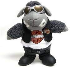 Daily Limit Exceeded Pet Sheep Animal Plush Toys Harley Davidson