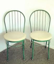 vintage metal bistro chairs for sale in
