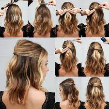 Lulus How To Half Up Party Lob Lulus Com Fashion Blog Lob Hairstyle Short Hair Styles Wedding Hairstyles For Long Hair