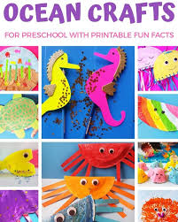 They are so full of energy and vigor that it is indeed a challenging task this is where the fun art and craft ideas, which attract toddlers and keep them occupied for hours together, come handy. Art Craft And Fun Make These 10 Easy Ocean Crafts For Preschool Perfect Hands On Activity On Ocean Theme Free Printable Fun Facts And Templates Included Https Artcraftandfun Com Easy Ocean Crafts For Preschool Oceancraftsforpreschool