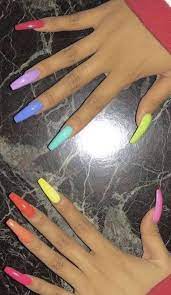 Ombre came out of nowhere it seems and from hair to nails, it seems to be here for the long haul! Pin By Don Ceaser On N A I L S Nail Designs Acrylic Nails Cute Acrylic Nails