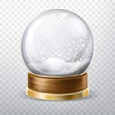 Download Realistic Crystal Globe Set With Fallen Snow For Free Vector Free Snow Globes Purple Lighting