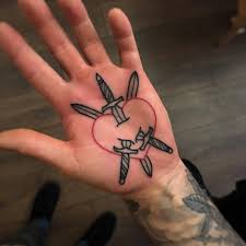 Pierced Heart By Mark Walker Palm Tattoos Ankle Tattoo Cool Tattoos