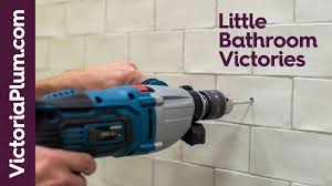 Take your time and plan on being there for a while, especially if multiple holes are needing drilling. How To Drill Through Tiles Without Cracking Tiling Tips From Victoriaplum Com Youtube