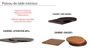 Une gamme pour tous les styles. Plateau De Table En Bois Pour Restaurant Bar Chr One Mobilier