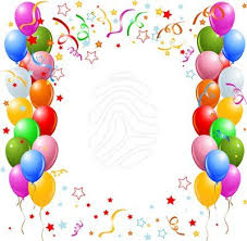 Happy Birthday Balloons Clipart Free Birthday Balloons Border Clip Art Modelo De Convite Aniversario Cartoes De Aniversario Feliz Aniversario