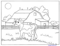 There are tons of great resources for free printable color pages online. Farm And Baby Animals Coloring Pages Cows Horses Ducks Kinderart