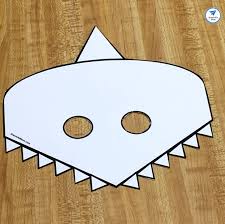 Hundreds of free printable papercraft templates of origami, cut out paper dolls, stickers, collages, notes printable shark face mask. Cute Shark Mask Template Jdaniel4s Mom