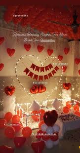 Birthday Surprise For Girlfriend In Lockdown Romantic Birthday Surprise Room Decoration On Wife S Birthday At Home Pune In 2020 Romantic Birthday Birthday Surprise Birthday Room Decorations