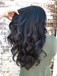 Black hair with highlights is when a lighter color is added to strands of the darkest hair color shade. Subtle Balayage On Jet Black Hair By Askforamy Hair Color For Black Hair Hair Highlights Baylage Hair