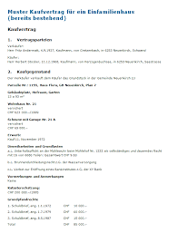Der vater wohnt seit über 10 jahren in dieser immobilie. Kaufvertrag Einfamilienhaus Muster Zum Download