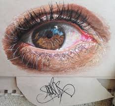 Hyperrealistic Eyes Drawn With Colored Pencils Illustration Eyes Drawing Gercekci Cizimler Kursun Kalem Sanati Goz Boyama