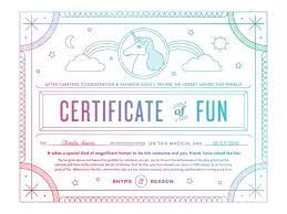 Certificate Of Fun Certificate Design Inspiration Certificate Design Certificate Design Template
