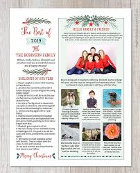 Christmas Newsletter Template In Pdf For Print Year In Review Christmas Letter 7 Photos Greenery Layout 1 Diy Adobe Reader Required In 2021 Christmas Newsletter Christmas Letter Template Christmas Lettering