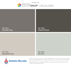 Sw 7018 dovetail interior / exterior. Paint Color Matching App Colorsnap Paint Color App Sherwin Williams Urbane Bronze Exterior House Colors House Colors