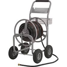 Strongway Garden Hose Reel Cart Holds 5 8in X 400ft Hose In 2020 Garden Hose Reel Cart Hose Reel Garden Hose Reel