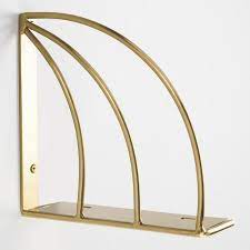 Think about art deco in the '30s. Gold Art Deco Mix Match Shelf Brackets Set Of 2 V1 Quarto Art Deco Suportes De Prateleira Estilo Art Deco