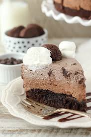 Triple Chocolate Brownie Mousse Cake Recipe Brownie Cake Chocolate Mousse Cake Chocolate Desserts