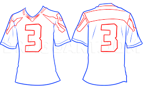 Anime bases, poses for drawing. Football Jersey Drawing Lesson Step By Step Drawing Guide By Dawn Dragoart Com