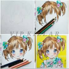 Kuru Boyalarla Adim Adim Anime Cizimi Adım adım kolay çizimler ile hiç uğraşmadan kolay bir şekilde siz de bir çok resim çizebilirsiniz. kuru boyalarla adim adim anime cizimi