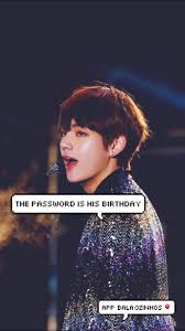 The Password Is His Birthday V Wallpaper Suami Latar Belakang Wallpaper Ponsel