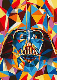 Vader Abstract Poster By Star Wars Displate Star Wars Poster Art Star Wars Art Star Wars Art Drawings