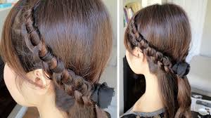 Pin on wedding bridesmaid hair up do and down styles. Chinese Staircase Knotted Headband Hairstyle For Medium Long Hair Tutorial Youtube