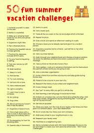 50 fun summer vacation challenges (+ printable list) - 203Challenges