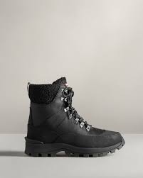 Women S Insulated Recycled Polyester Commando Boots Black Official Hunter Boots Store