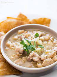 White Chicken Chili Recipe White Chili White Chili Chicken Recipe Stuffed Peppers