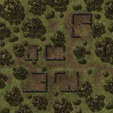 Forest Ruins Wilderness Dungeon Maps Fantasy Map Adventure Map