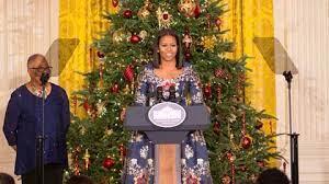 Indoor decorations often begin with an evergreen tree that is decorated with lights, ornaments, and a star. What Michelle Obama Really Thinks Of This Year S White House Holiday Decorations Architectural Digest