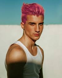 Instagram Photo By Alejandro Peralta Jul 10 2016 At 12 10am Utc Pink Hair Guy Men Hair Color Mens Hair Colour