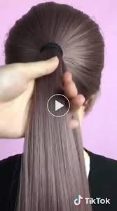 The beautiful lavender color looks really appealing on long straight hair. Simple Hairstyle I Hope You Like It Messyhair Hair Hairstyle Liv New Like Foryou Tiktok Long Hair Designs Hair Styles Long Hair Styles