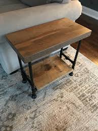 Reclaimed Barn Wood End Table Coffee Table Night Stand Side Etsy In 2020 Wood End Tables Barn Wood Reclaimed Barn Wood