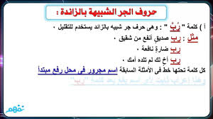 حروف الجر الزائدة لغة عربية للثانوية العامة منهج قديم مصر نفهم Youtube