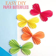 Big canvas paintings for home decor. Easy Paper Butterfly Craft For Kids Diy Paper Butterfly