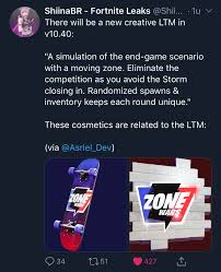 Has a real storm to keep you moving! Zone Wars Ltm Coming In V10 40 Fortnitebr