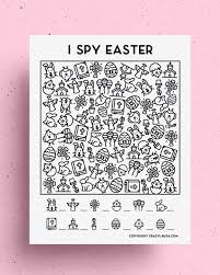 free easter i spy printable game sheets for kids crazy laura