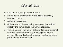 Friday's news quiz questions relating to the week's daily news articles. Guide To Editorial Writing Eqs What Are The Qualities Of The Editorial In All Its Forms What Is The Editorial Writer S Purpose Ppt Download