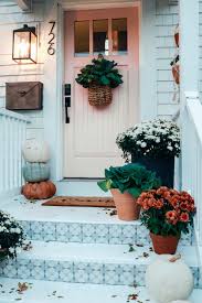 Beautiful wall exterior and outdoor tiles design ideas.exterior wall decor design ideas.your exterior design will always be as important as your interior des. Fall Front Porch And Tile Front Steps Nesting With Grace