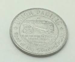 Union Pacific Road Of The Streamliners Road Of The Challengers 1940 Lucky Piece Aluminum Company Of America Token Medal Aluminum Company Medals Pacific
