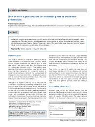 Download free research paper example with an abstract! Write Science Abstract Abstract Summary Clinical Trial