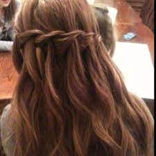 Waterfall Braid Across The Back Of Head Formal Hairstyles Long Hair Styles Hair