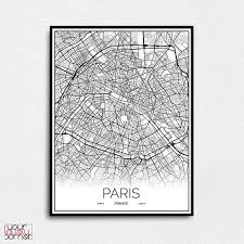 Paris Map Print Paris City Map Print Map Of Paris Paris Map Poster Paris Street Map Print Paris France Map Print Paris Map Poster