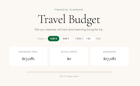 Travel Budgeting without Spreadsheet